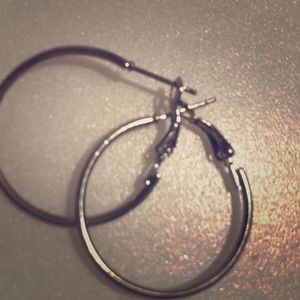 Beautiful Silver hoop earrings for $3